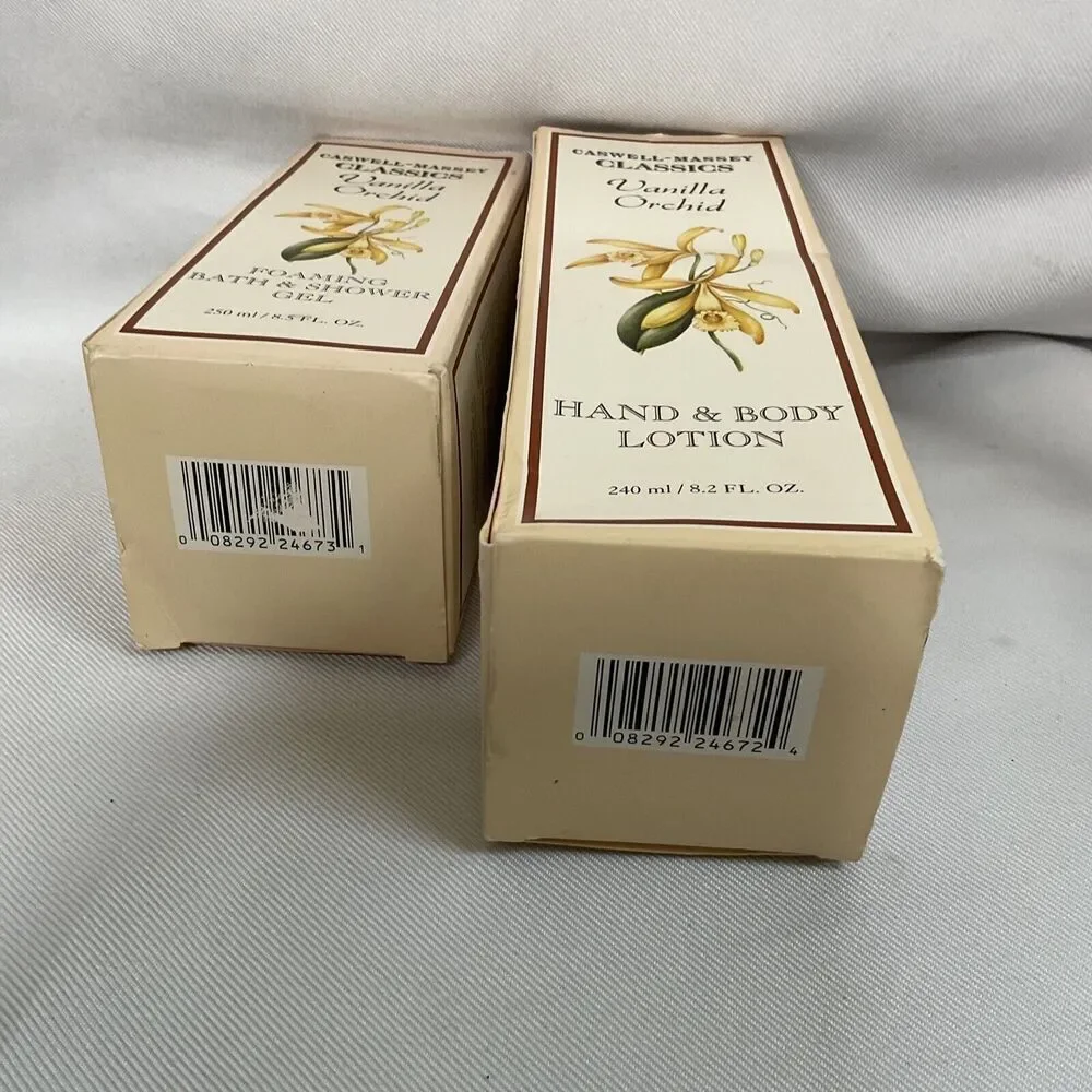 Caswell Massey Vanilla Orchid Lotion‎ And Shower Gel 8.5 Oz 8.2 Oz Discontinued